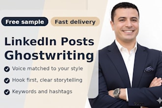 write linkedin posts and articles as your ghostwriter