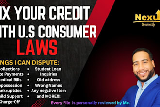 guide you through credit repair using consumer law education