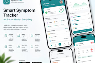 design a smart symptom tracker, telemedicine and health monitoring app