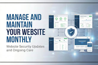 manage and maintain your website monthly