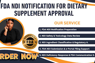 prepare fda ndi notification for dietary supplement approval