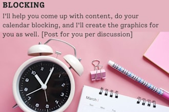 calendar block your social media book release