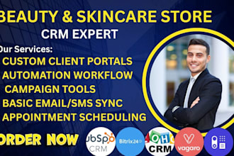 setup capsule zoho CRM hubspot glossgenius fresha vagaro streak bitrix24 CRM