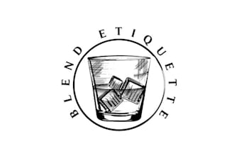 do elegant logo while keeping it quirky for blend etiquette