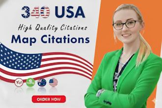 build top 340 usa local citations and directory submissions for local SEO