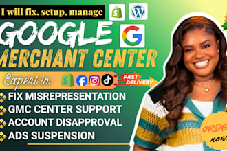 fix google merchant center disapprovals, suspension, set up product feed errors