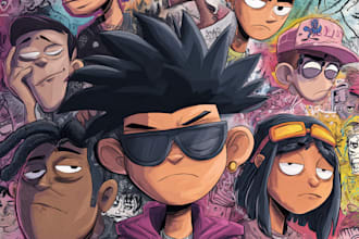 draw cartoon doodle art illustration