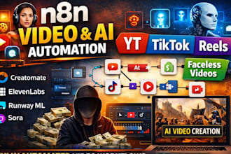 n8n ai video automation n8n youtube automation ai tiktok video ai tiktok reels