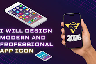 design modern and professional app icon