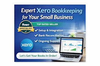 do xero setup, cleanup, bank reconciliation, prepare chart of accounts