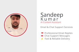write professional email replies and chat support using ai