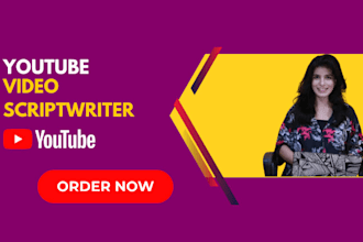 be your youtube video scriptwriter