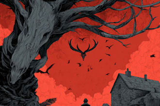 create horror character illustrations with dark and creepy