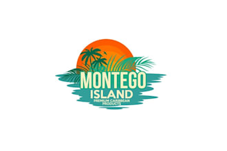 design unique caribbean tropical logo