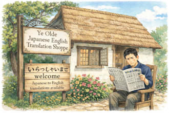 translate japanese to english accurately professionally