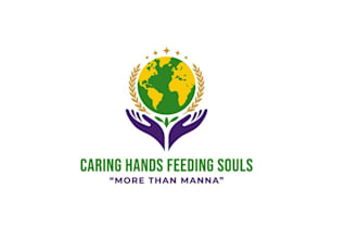 design unique caring hands logo