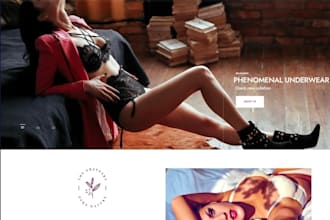 do fashion lingerie website design