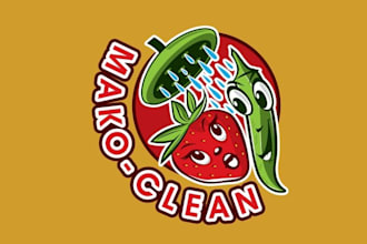 design best quality clean strawberry brand logo