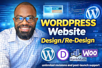build a wordpress portfolio website or develop blog site