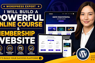 build lms education website online course website education, elearning website