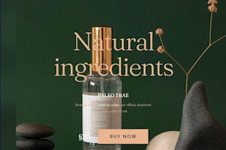 design cosmetics shop website