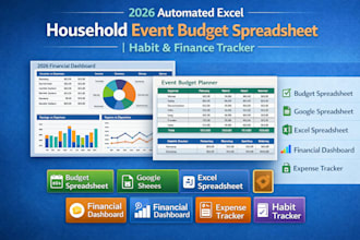 2026 automated excel household event budget spreadsheet, apple number