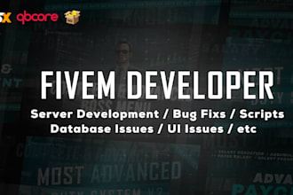 fix bugs in your fivem server and scripts