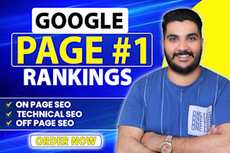 rank your website on google first page ranking with top keywords