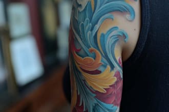 design a stunning minimalist lineart tattoo for you