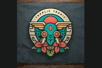 create outdoor vintage graphic design for tshirt and logo
