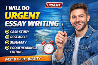 do urgent essay writing as an essay writer