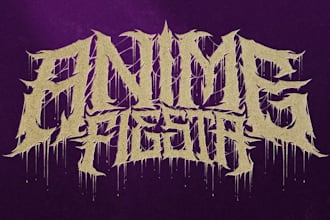 make your death metal, deathcore, slam logo for your project