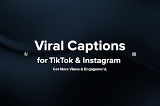 make tiktok and reels captions for content creators