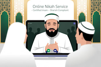 conduct a shariah compliant online nikah as a certified imam