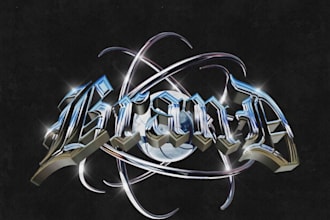 design a custom chrome emblem for your brand