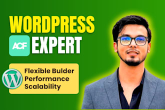 develop a custom wordpress website with acf pro advanced custom fields