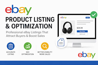 do ebay product listing and optimization