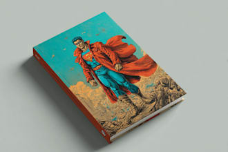 design superhero comic book cover, comic book