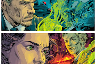 illustrate comic book graphic novel storyboard comic