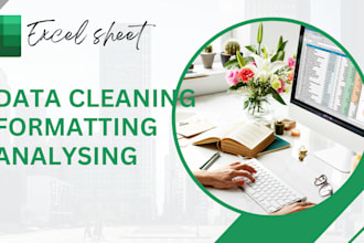 clean, format, merge and analysis excel data