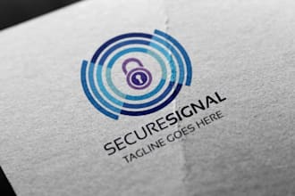 design technology, tech, software, cyber security logo