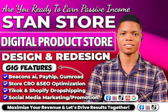 stan store, stan store setup, beacons ai, gumroad, payhip, etsy shop, stan store