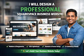 design a professional squarespace business website
