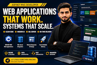 develop asp net mvc web app with c sharp and sql server
