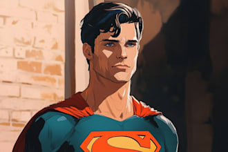 create superhero caricature for you