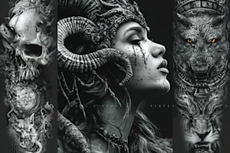 design professional and unique tattoo artwork