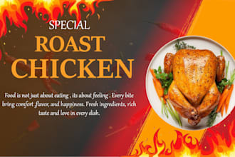 creative designs for party flyers, corporate flyers, and food promotions