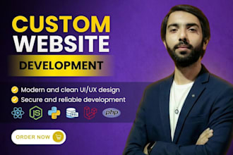 do custom website, web app development, full stack developer