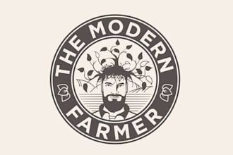 design unique classic logo for the modern farmer