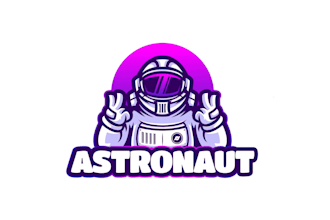 create high quality and beautiful astronaut logo design